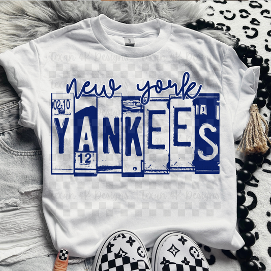 license plate NY - DIGITAL PNG
