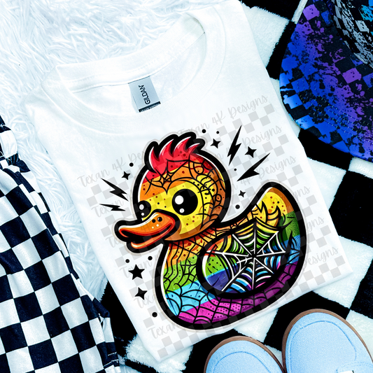 spiderweb rubber duck - 2 DIGITAL PNG