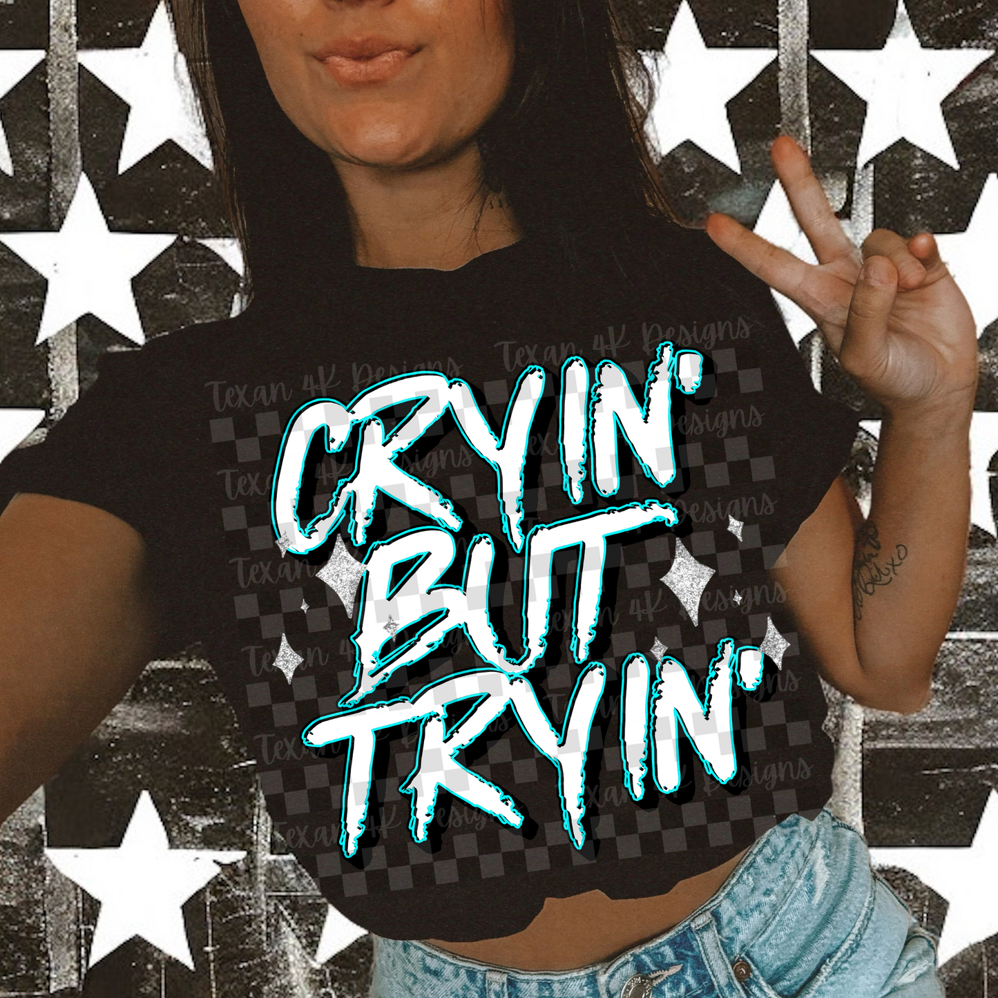 cryin' but tryin' - DIGITAL PNG