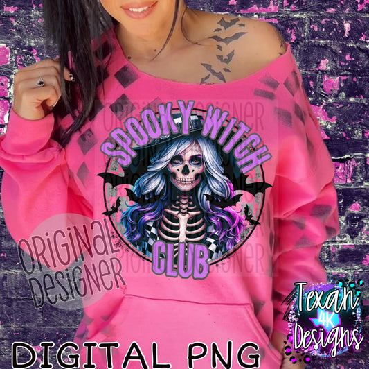 spooky witch club- DIGITAL PNG