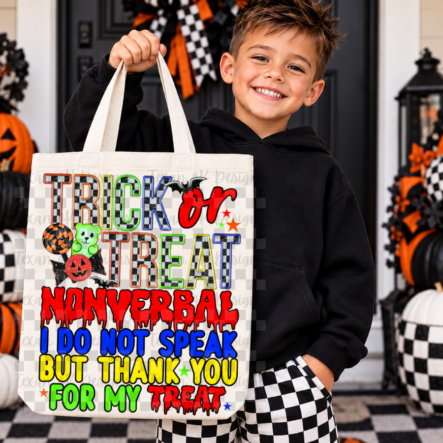 trick or treat nonverbal - digital png