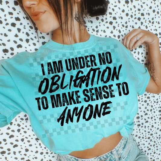 i am under no obligation - 2 DIGITAL PNG