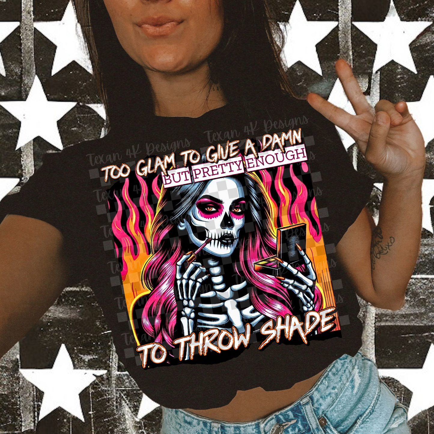 too glam to give a damn - DIGITAL PNG