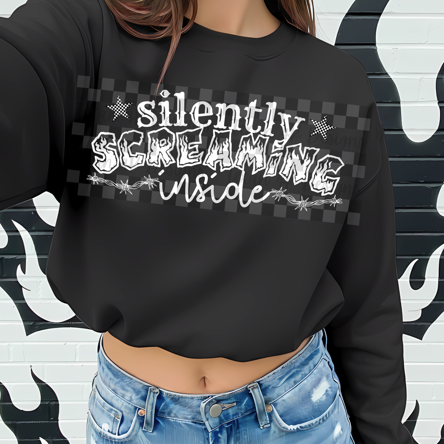 silently screaming inside - 2 DIGITAL PNG