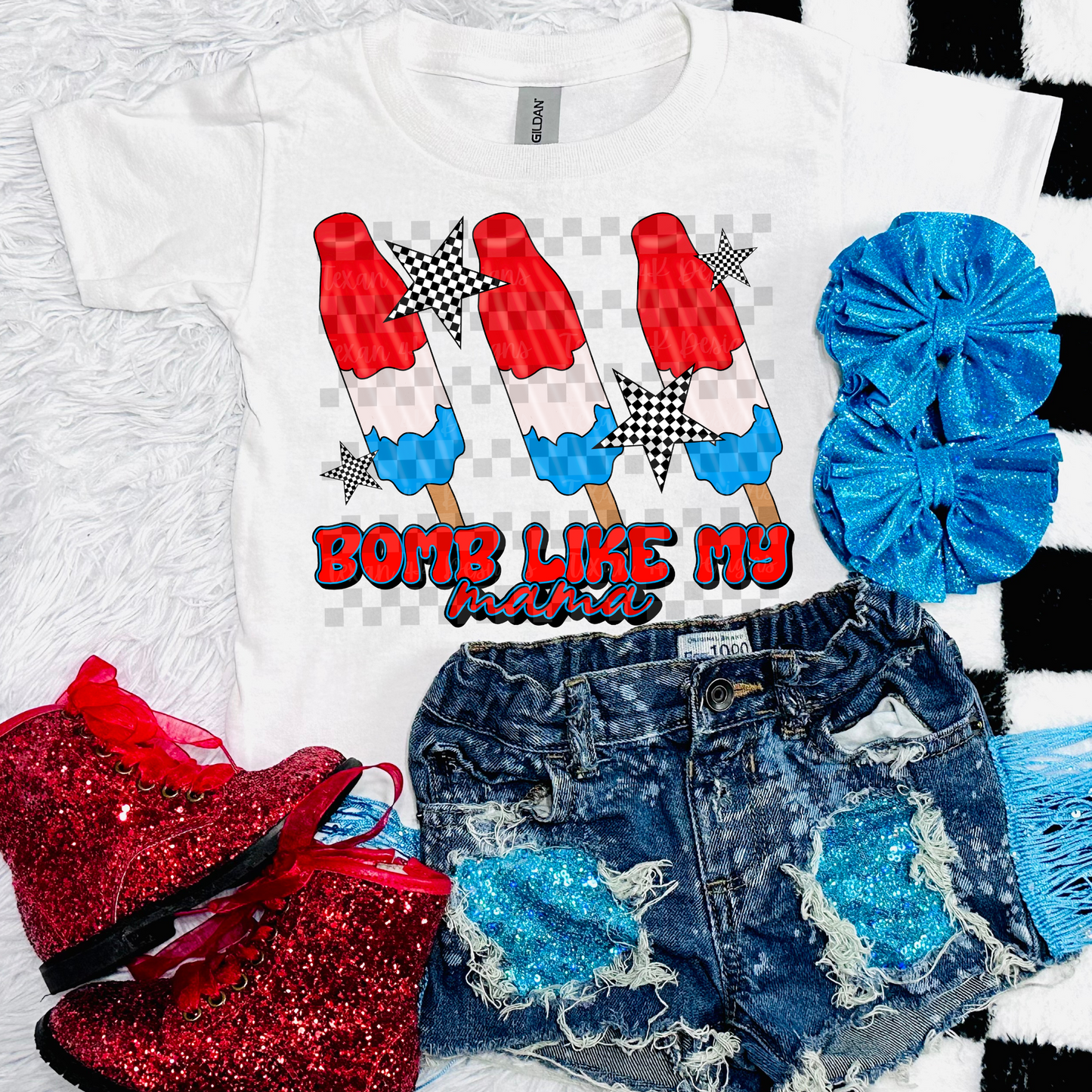 bomb like my mama 4th of july - 2 DIGITAL PNG