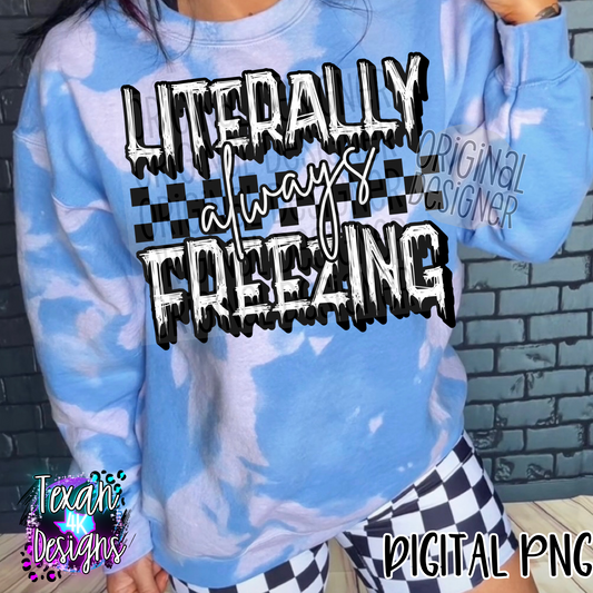 literally always freezing - DIGITAL PNG