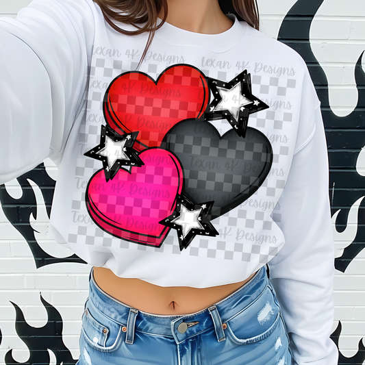 conversation hearts with stars - DIGITAL PNG