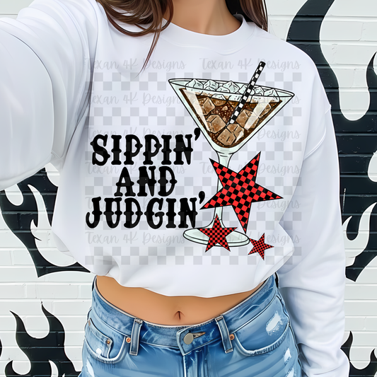 sippin' and judgin' - DIGITAL PNG