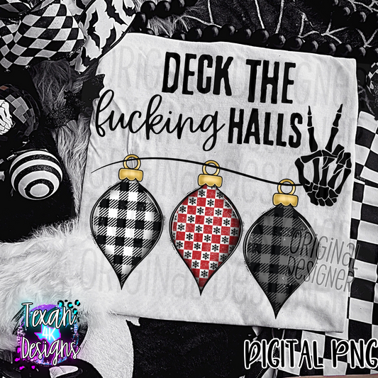 deck the F halls - DIGITAL PNG