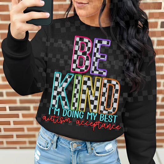 be kind i'm doing my best autism -  DIGITAL PNG