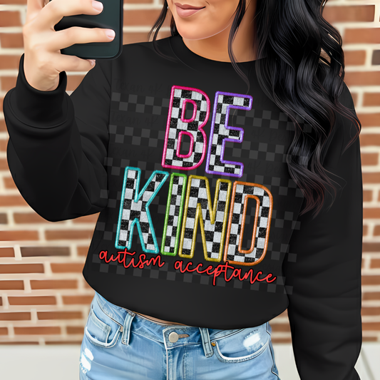 be kind autism -  DIGITAL PNG