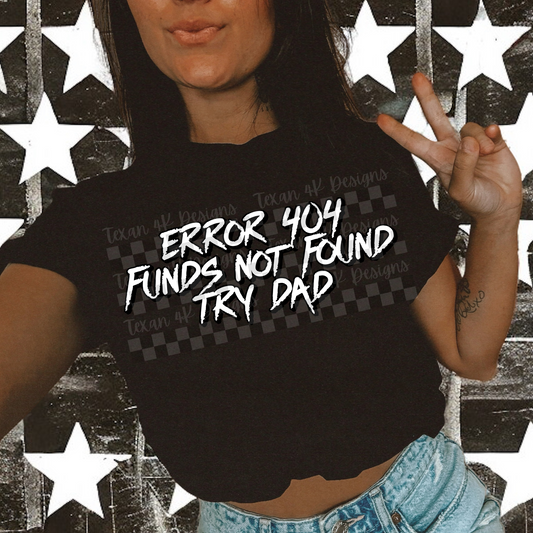 error 404 (try dad) - DIGITAL PNG