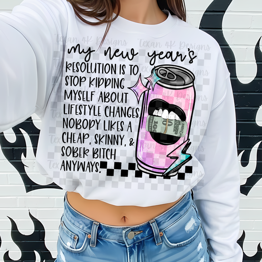 my new year's resolution - DIGITAL PNG