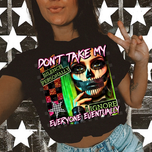 don't take my silence personally - DIGITAL PNG