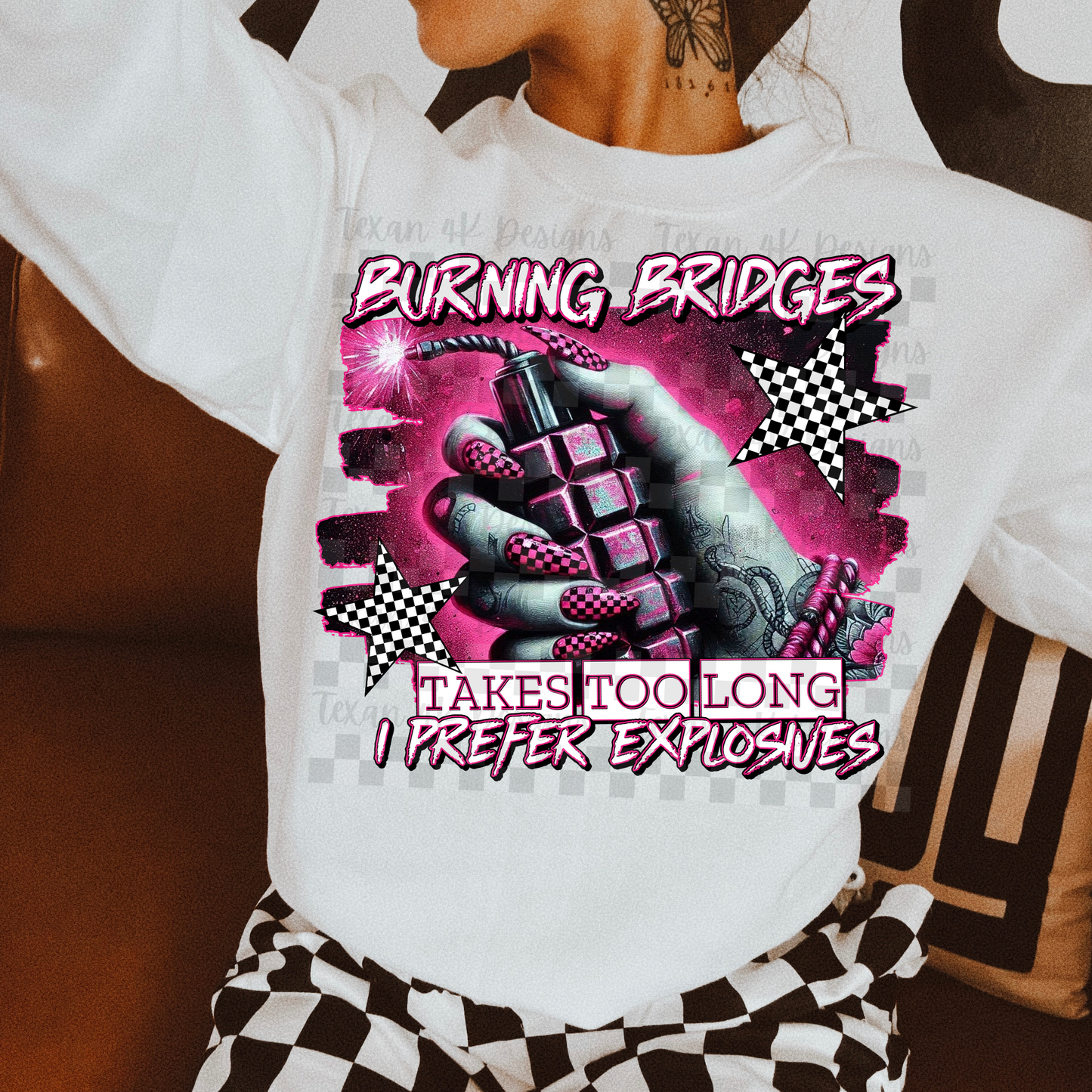 burning bridges takes too long - DIGITAL PNG