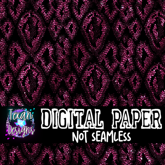 pink glitter snake print  - DIGITAL PAPER