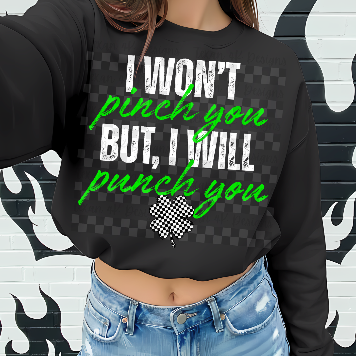 i won't pinch you but i will punch you - 2 DIGITAL PNG