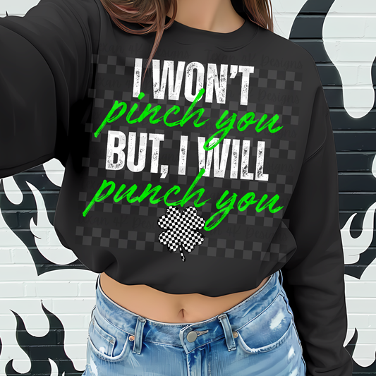 i won't pinch you but i will punch you - 2 DIGITAL PNG