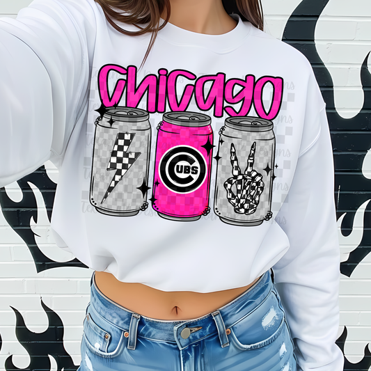 checkered cans chicago C- DIGITAL PNG
