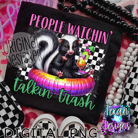 people watchin talkin trash skunk version - DIGITAL PNG