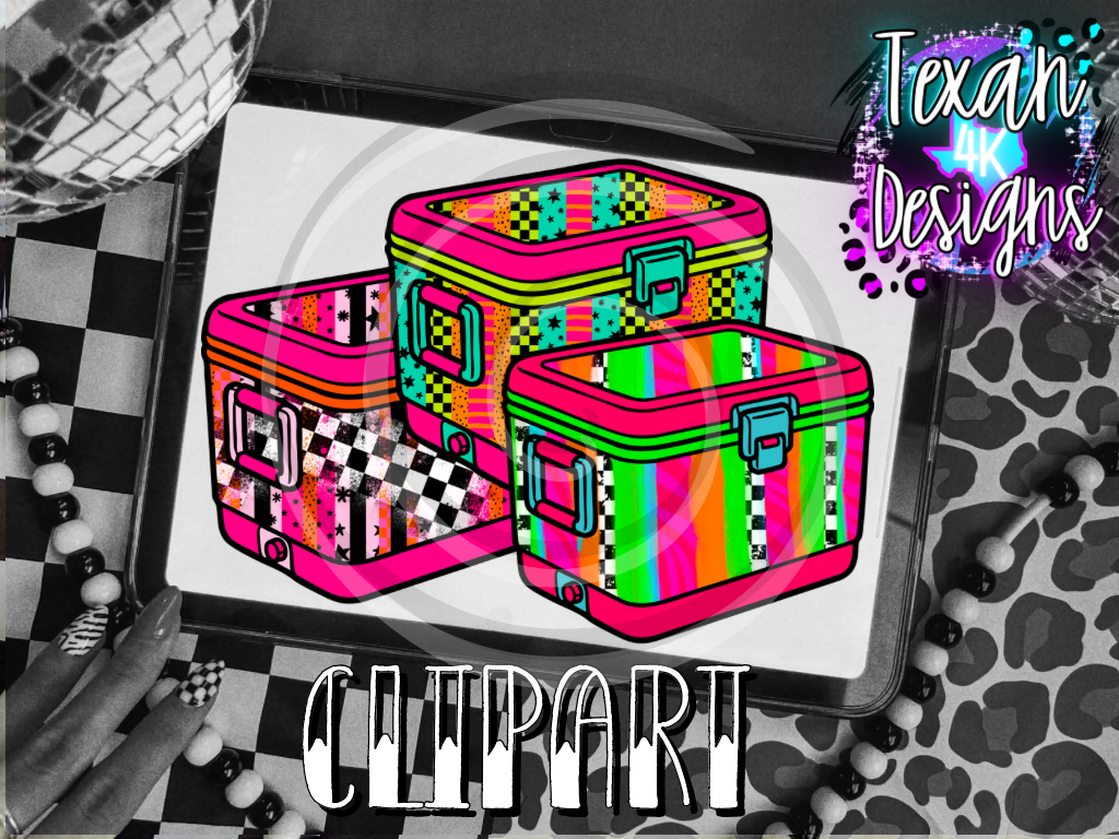 colorful coolers - 3 clipart