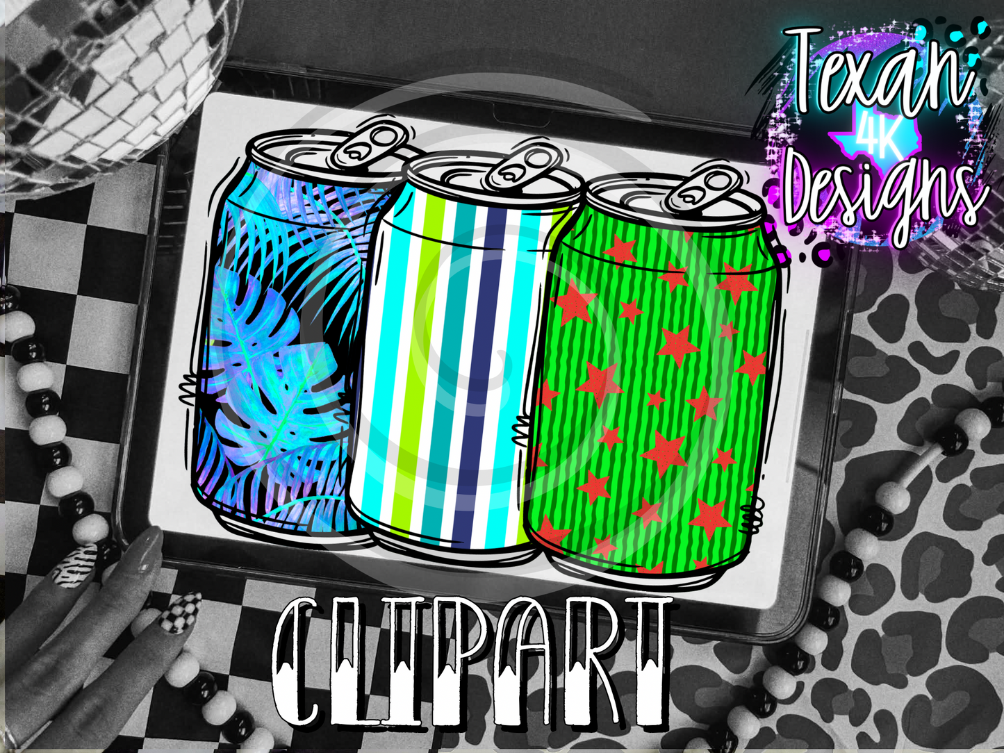 cans summery - 3 clipart