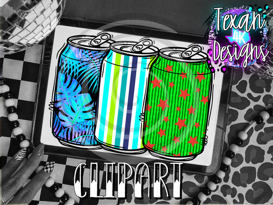 cans summery - 3 clipart