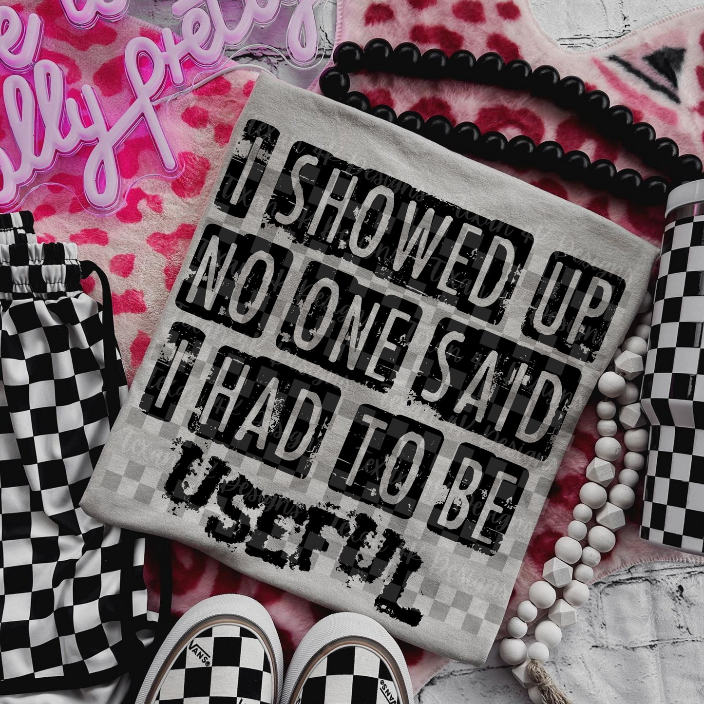 i showed up - 2 DIGITAL PNG