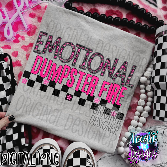 emotional dumpster fire - DIGITAL PNG