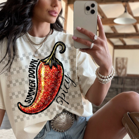 simmer down spicy - DIGITAL PNG
