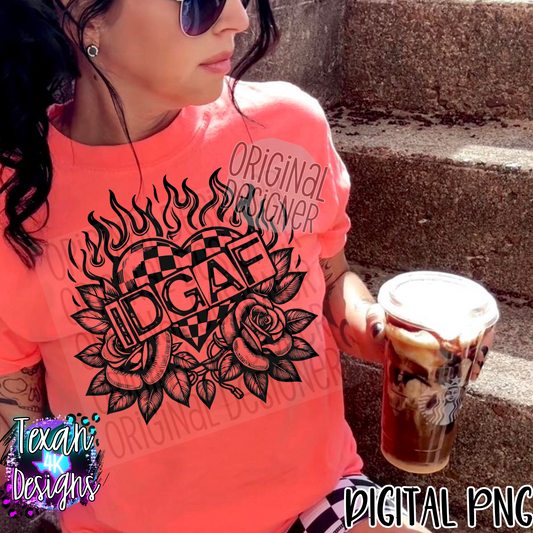 IDGAF - DIGITAL PNG