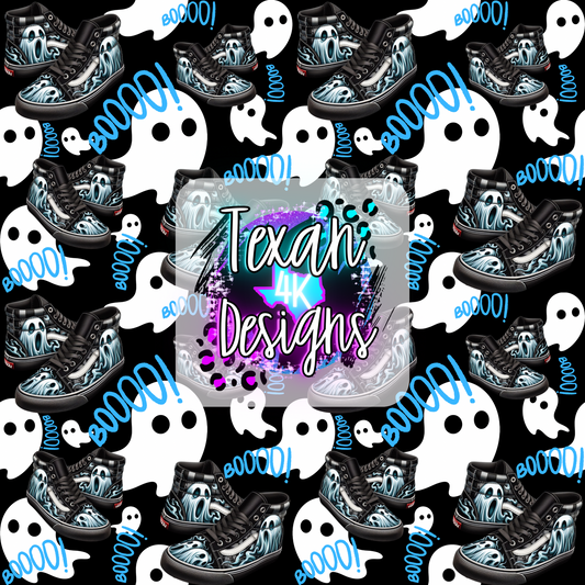 blue boo ghost shoes - DIGITAL PNG