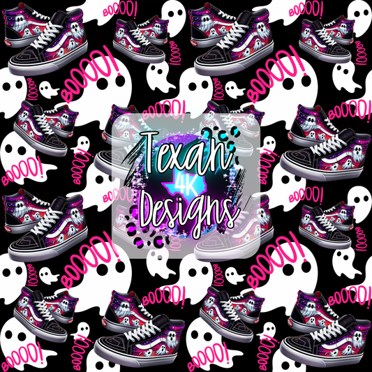 pink boo ghost shoes - DIGITAL PNG