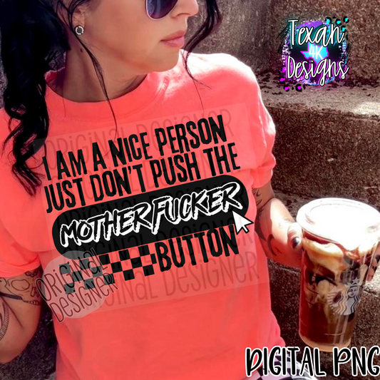 i am a nice person - DIGITAL PNG