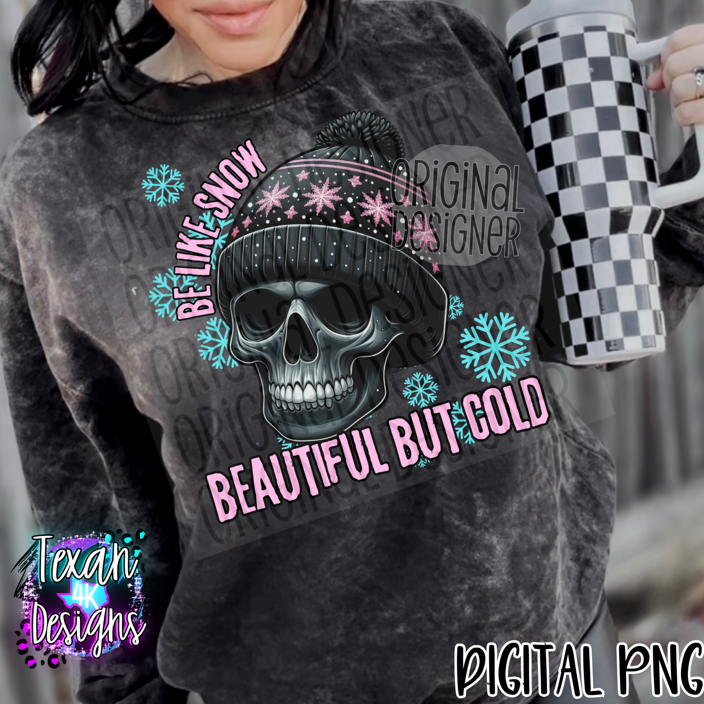be like snow beautiful and cold - DIGITAL PNG