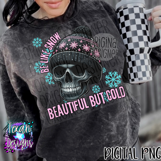 be like snow beautiful and cold - DIGITAL PNG
