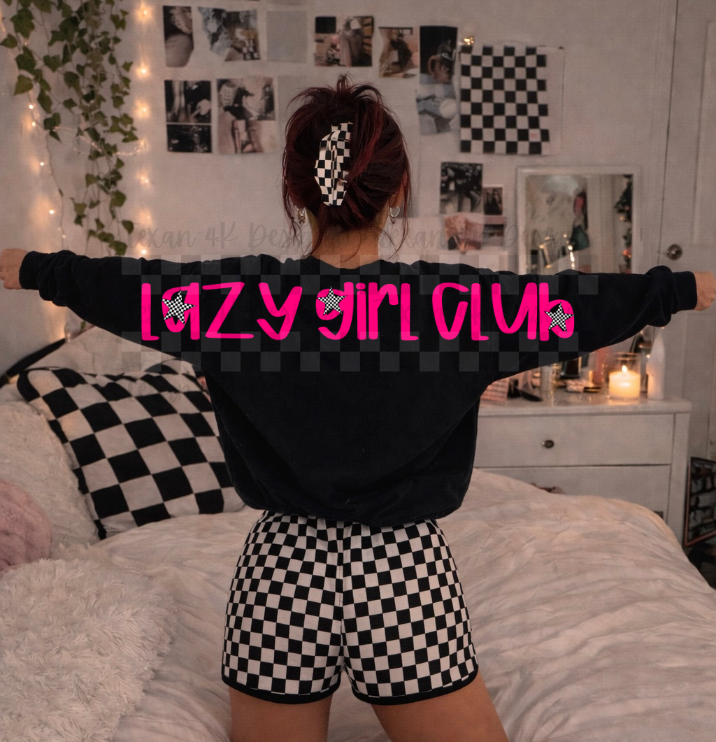 lazy girl club - 2 DIGITAL PNG