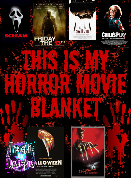 this is my horror movie blanket - 2 DIGITAL PNG