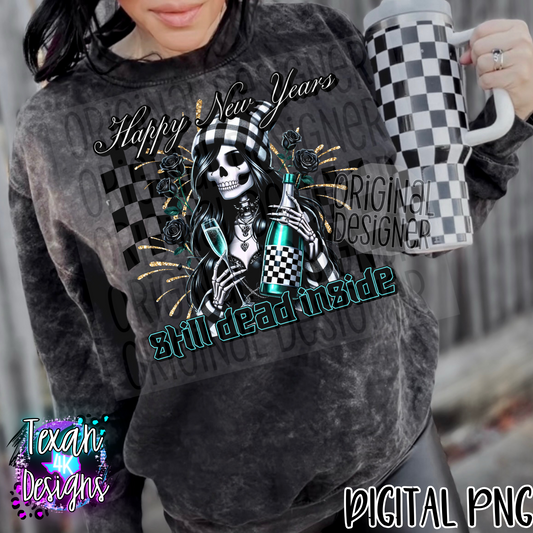 happy new years still dead inside - DIGITAL PNG
