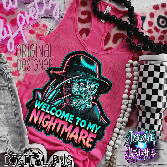 welcome to my nightmare - DIGITAL PNG