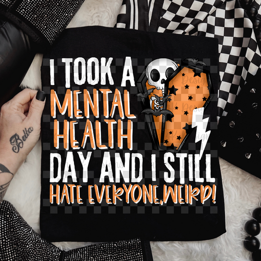 took a mental health day - 2 DIGITAL PNG