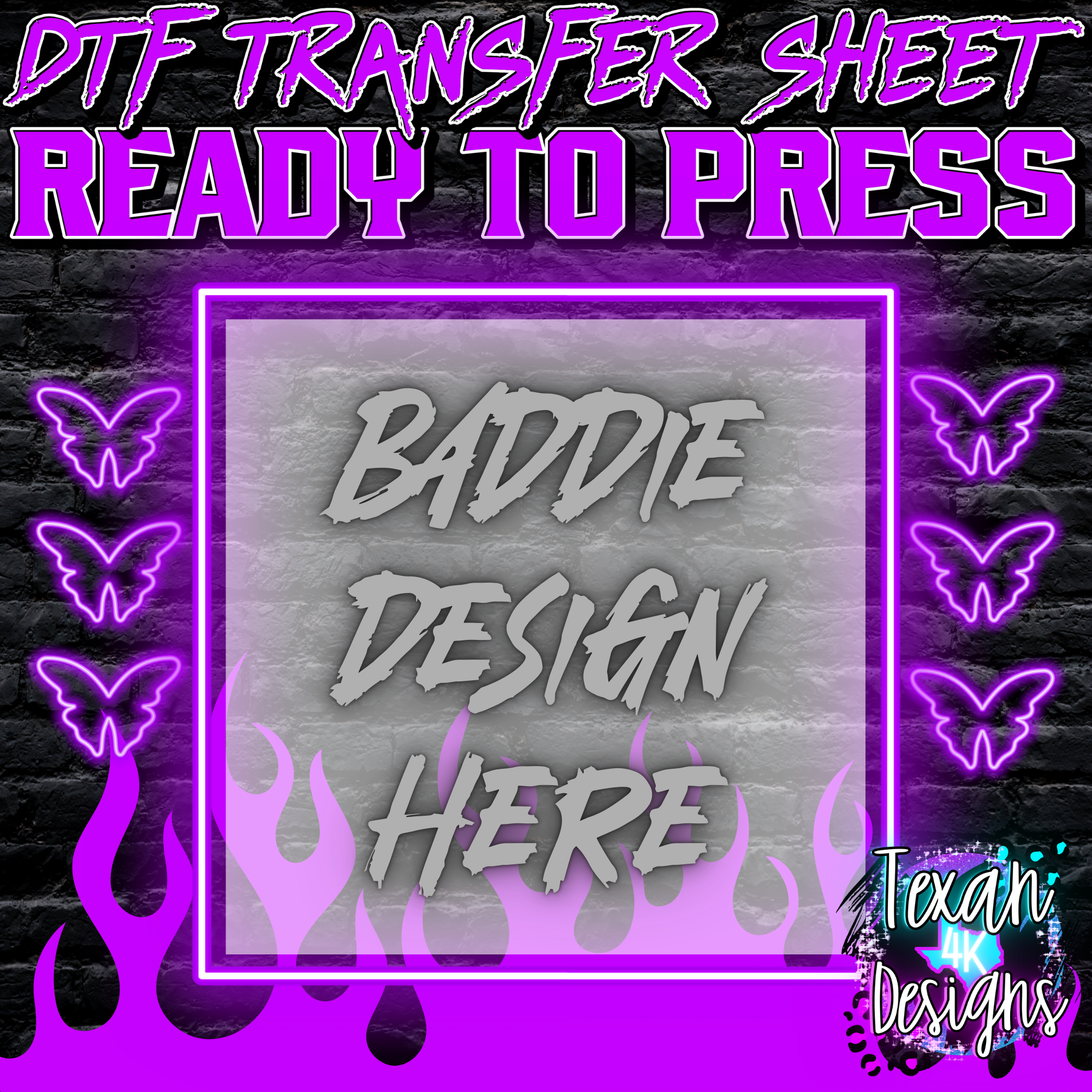 DTF transfer sheet mock up edgy – Texan 4K Designs