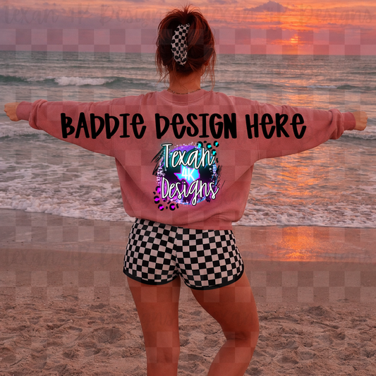 CC crimson back arms hoodie , mock up - beachy