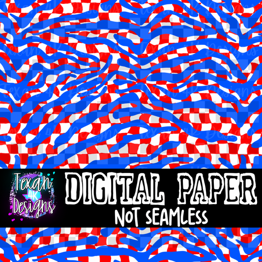 zebra checkered usa  - DIGITAL PAPER