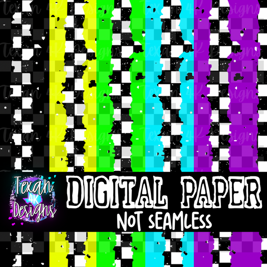 checkered stripes  - 5 DIGITAL PAPER