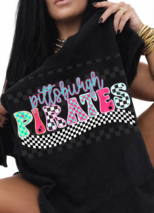 checkered neon P P- DIGITAL PNG