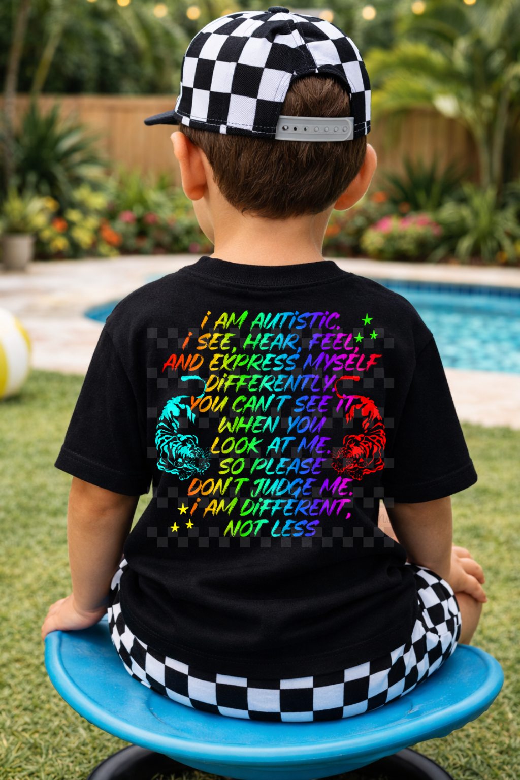 i am autistic (colorful) - DIGITAL PNG