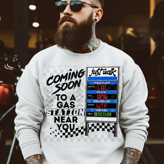 coming soon to a gas station near you (men) - 2 DIGITAL PNG