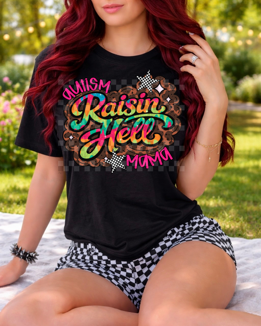 autism mama raisin' hell - DIGITAL PNG