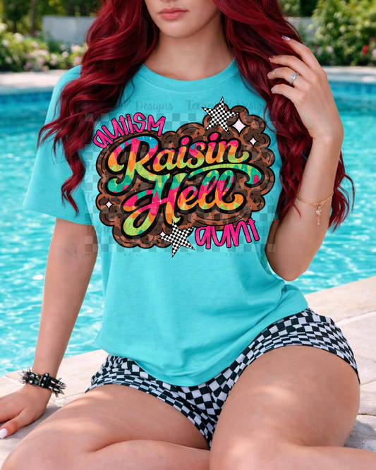 autism aunt raisin' hell - DIGITAL PNG
